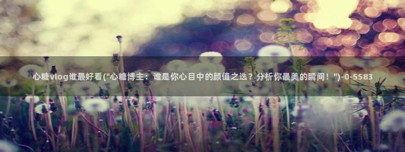 糖心vlog精产